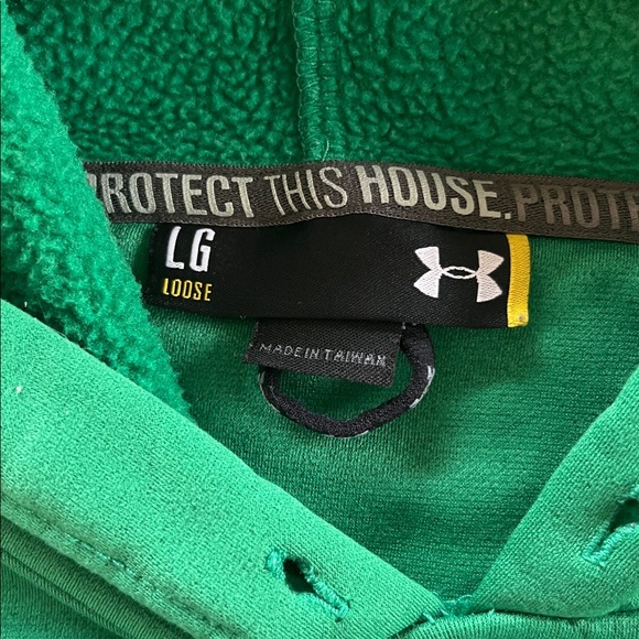 Under Armour Green Hoodie Vintage University of Hawaii - Picture 2 of 3